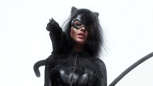 Catwoman Art Wtih Cat