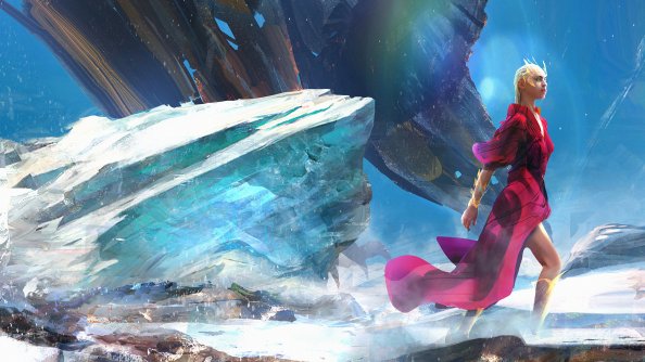 Glacial Dragon Queen 4k