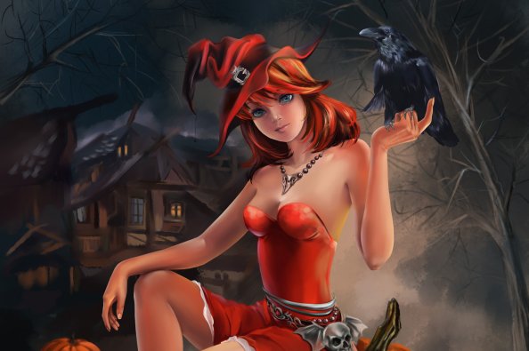 Halloween Witch Artwork