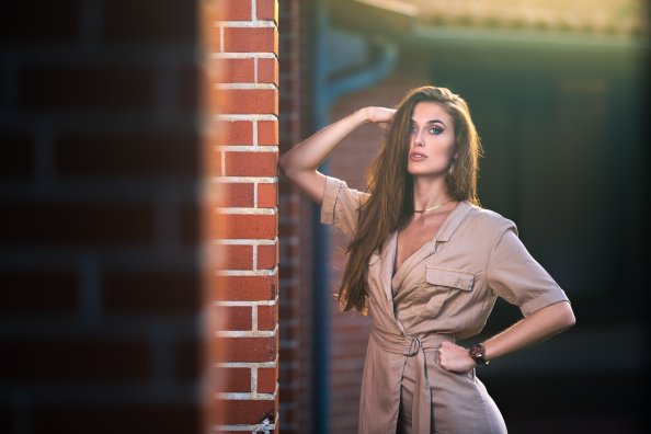 Women Outdoor Evening Looking At Viewer