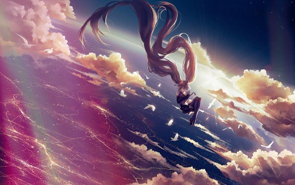 Hatsune Miku Vocaloid Float 4k