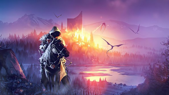 Knight With No Face On Horse