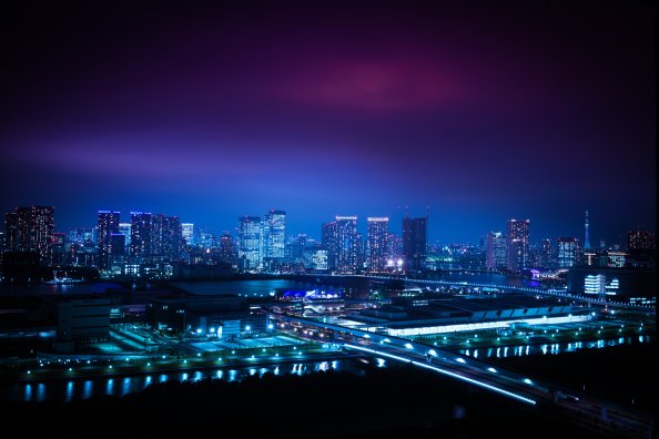 Toyosu Market And Ginza Skyline 8k
