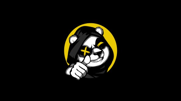 Cool Panda Thumb Up Minimal 4k