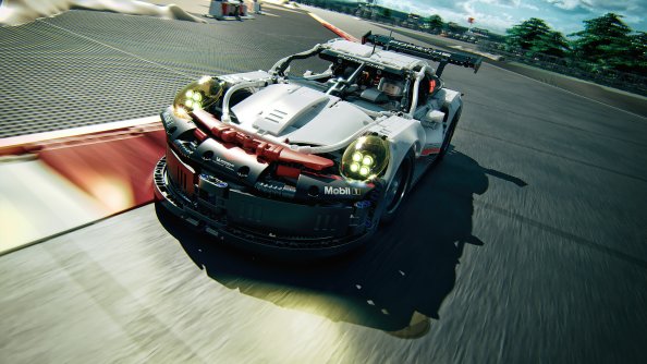 Porsche 911 RSR Lego 4k