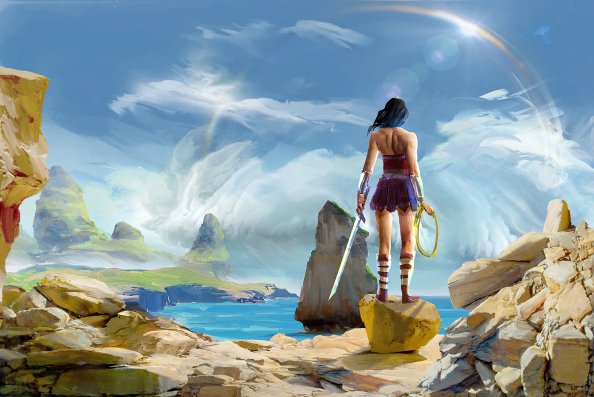 Wonder Woman Paint Art 4k