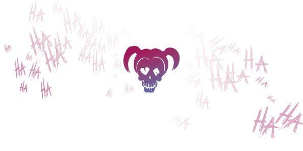 Harley Quinn Logo Minimalism