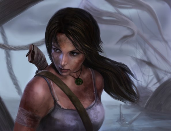 Lara Croft Tomb Raider Art Girl