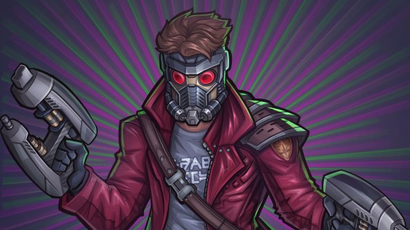 Star Lords Cartoon Digital Art 4k