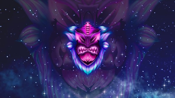 Tiki Space Stars Field Abstract 4k