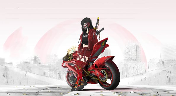 Cyber Punk Asian Girl 4k