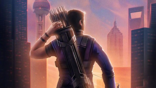 Hawkeye Avengers Endgame Chinese Poster