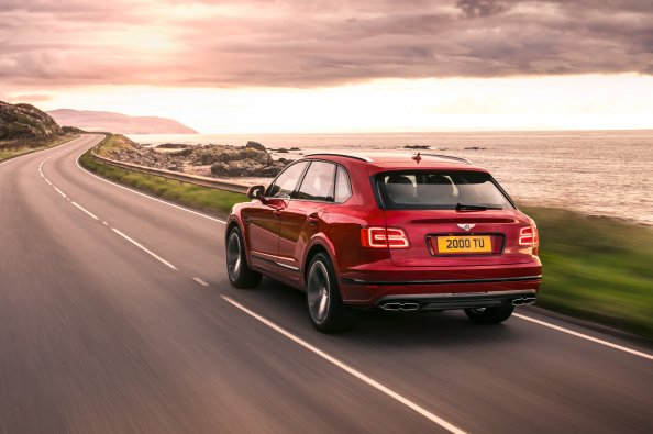 Bentley Bentayga V8 Rear View 2018