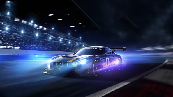 Black Mercedes Benz Amg GT 4k