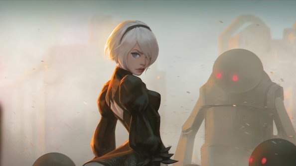 Fan Art Of 2B From Nier