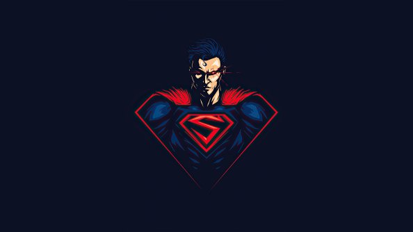 Superman Red Eye Minimalism