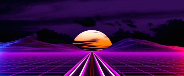 Retro Outrun Road 4k