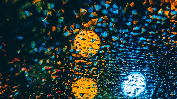 Lights Macro On Glass 4k