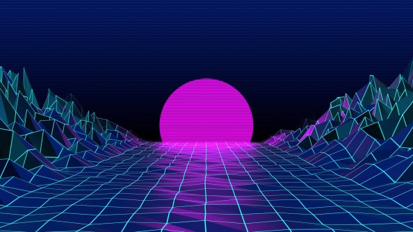Retrowave Sunrise