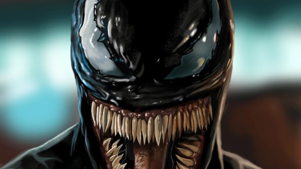 Venom Movie Closeup Art