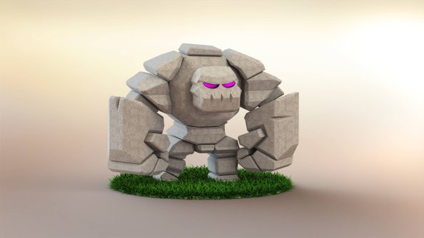 Clash Of Clans Golem 3d