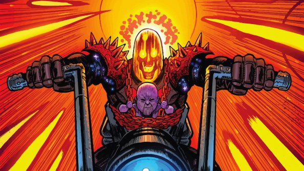 Baby Thanos And Ghost Rider 4k