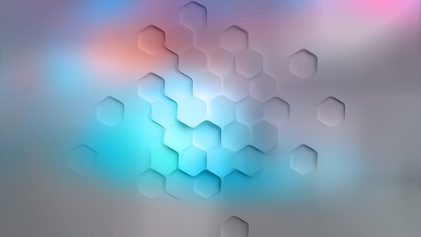 White Polygon Abstract 4k