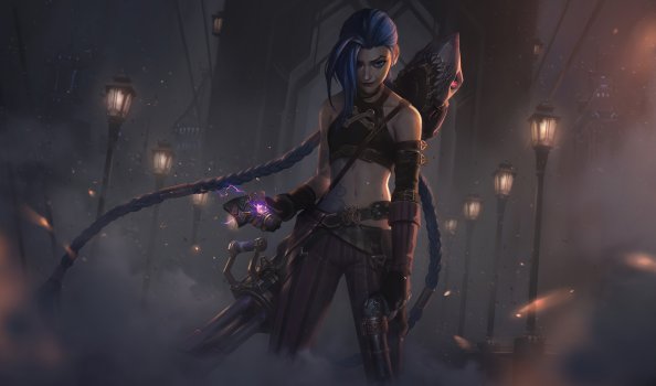 Arcane Jinx Splash Art 4k