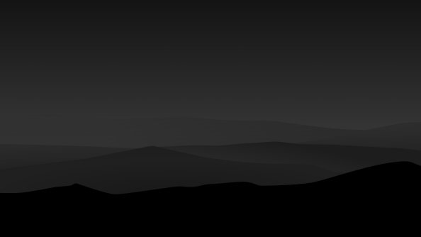 Dark Night Mountains Minimalist 4k
