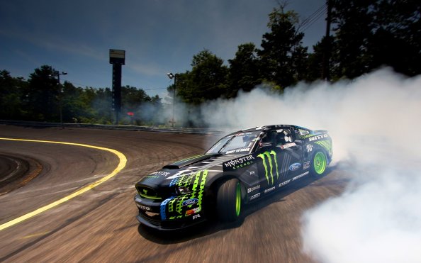 Ford Monster Drifting Smoke
