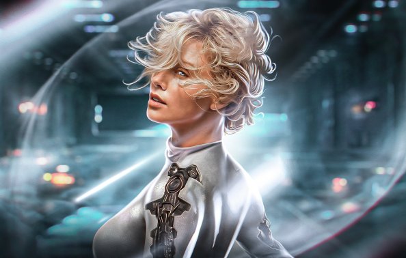 Meta Suit Armor Scifi Cyberpunk Girl