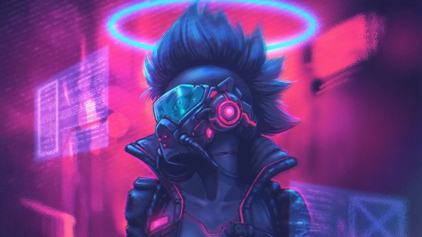 Cyberpunk Colorful Art