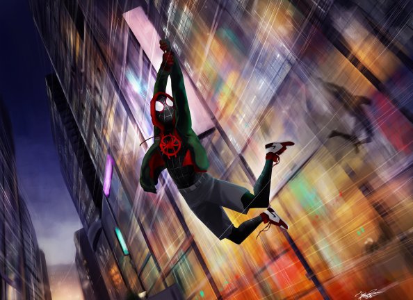 Spiderman Miles Morales Digital Artwork
