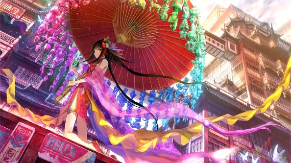 Traditional Dress Girl Anime