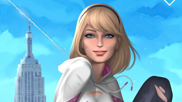 Spider Gwen Battle Damaged 4k