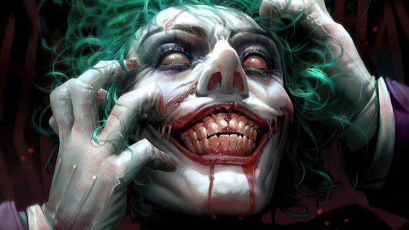 Joker Face Closeup 4k