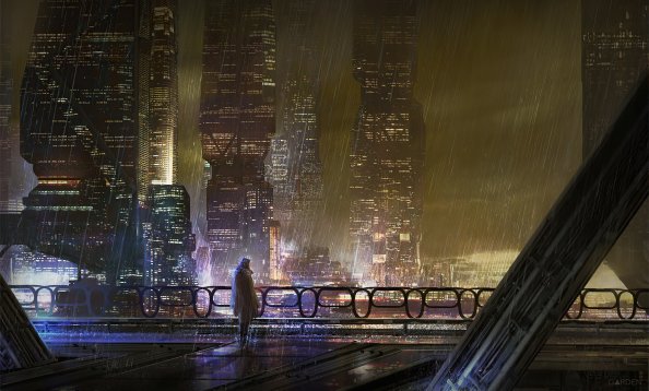 Scifi City Rain 5k