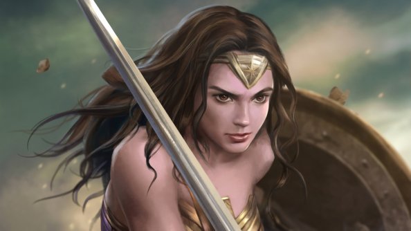 Wonder Woman Warrior Art 4k
