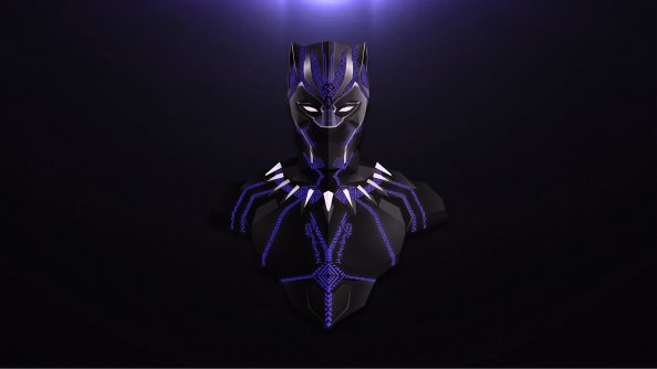 Avengers Infinity War Black Panther Minimalism