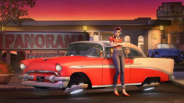 Retro D Va 4K Overwatch