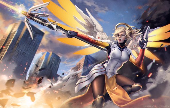 Mercy Overwatch Game Fanart