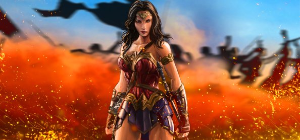 Wonder Woman Warrior Artwork 5k
