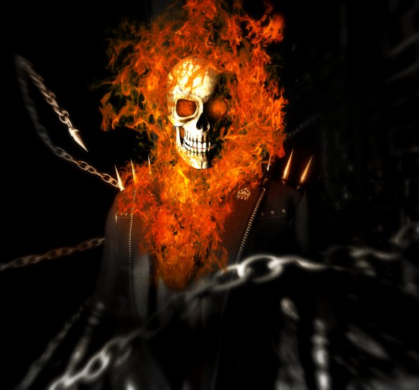 Ghost Rider Art 4k