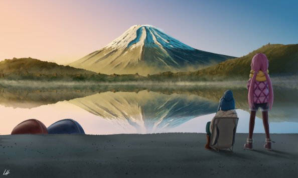 Laid Back Camp Nadeshiko Kagamihara Rin Shima