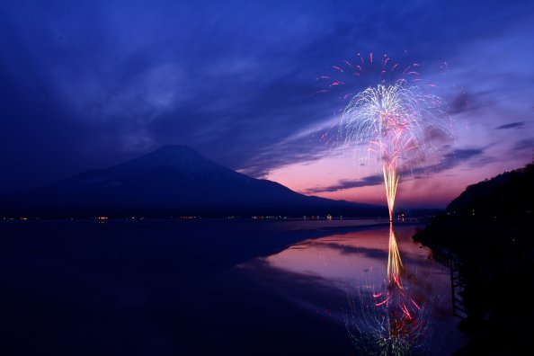 Mount Fuji Fireworks Japan 5k