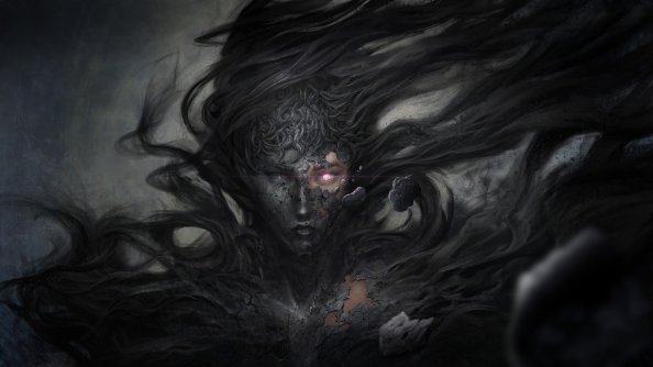 Dark Demon Fantasy Witch 8k