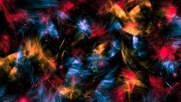 Color Light Formations Abstract 4k