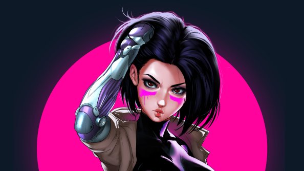 Alita Battle Angel Illustrations 4k