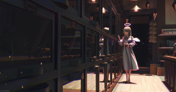 Angel Wing Anime Girl 4k