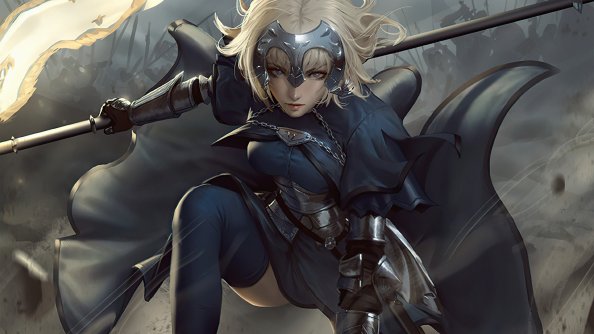 Warrior Anime Girl Art 4k